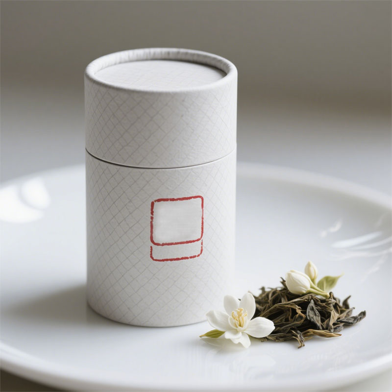 Биоразлагаемая картонная круглое чайная упаковочная коробка для чайной упаковочной коробки для пищевой канистры