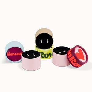 Роскошные ювелирные изделия на заказ, картонная коробка-цилиндр, круглая коробка для трубок, упакованная для часов, серьги с драгоценными камнями, браслет, ожерелье, кольцо