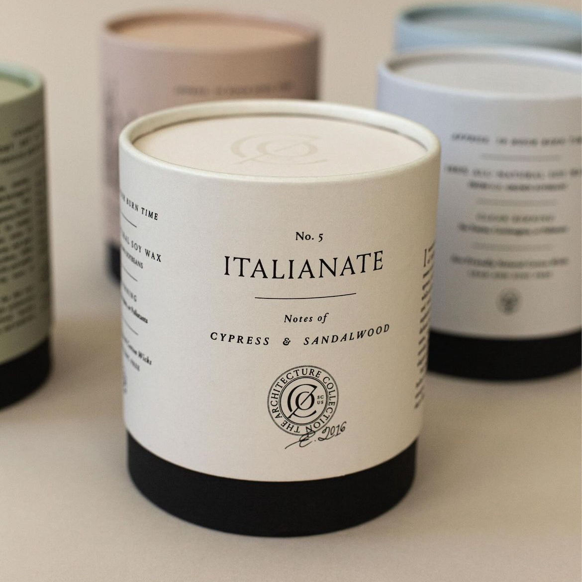 Пустая упаковочная трубка из крафт-бумаги на заказ, ручная работа, соевый воск, свеча, стеклянная банка, цилиндр, роскошная бумажная круглая коробка для трубок для свечей