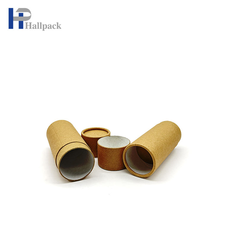 0,3 унции коричневые дезодорирующие бумажные тюбики для бальзама для губ с низкой ценой
