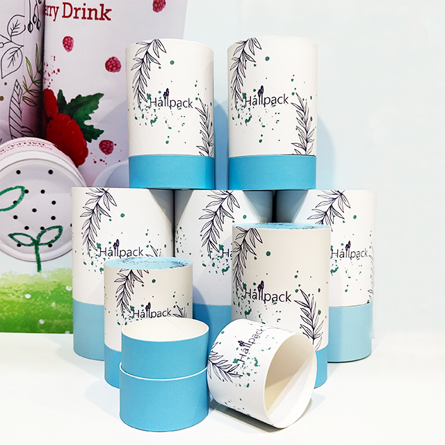 Hallpack Экологичная упаковка из крафт-бумаги с плоским краем для свечей, модная головоломка, картонная трубка для рукоделия