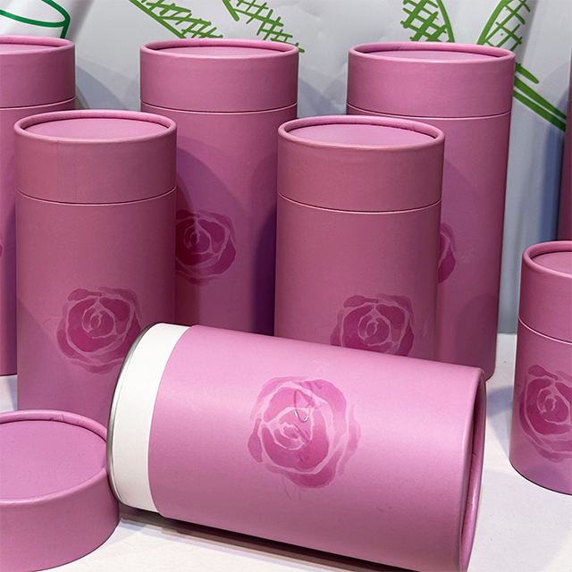 Биоразлагаемая индивидуальная легко отделяющаяся упаковка Hallpack для упаковки в бумажный цилиндр для кофе, чая и шоколада