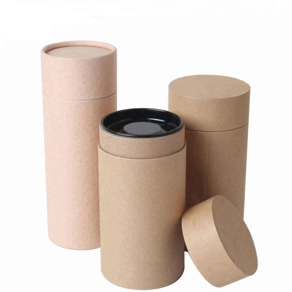 Оптовая торговля индивидуальный печатный логотип цилиндр круглый герметичность чай шоколад бумажная упаковка тубы