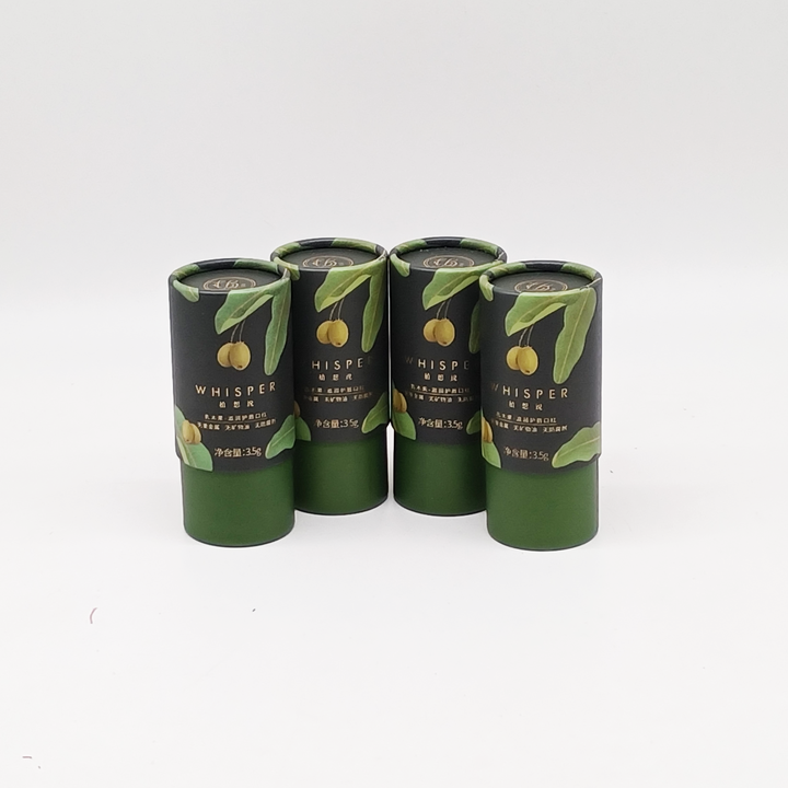 Биоразлагаемый переработанный материал. Печать на заказ. Цилиндр из твердого картона из крафт-бумаги. Упаковка из бумажной трубки EVA Neto. Эфирное масло.