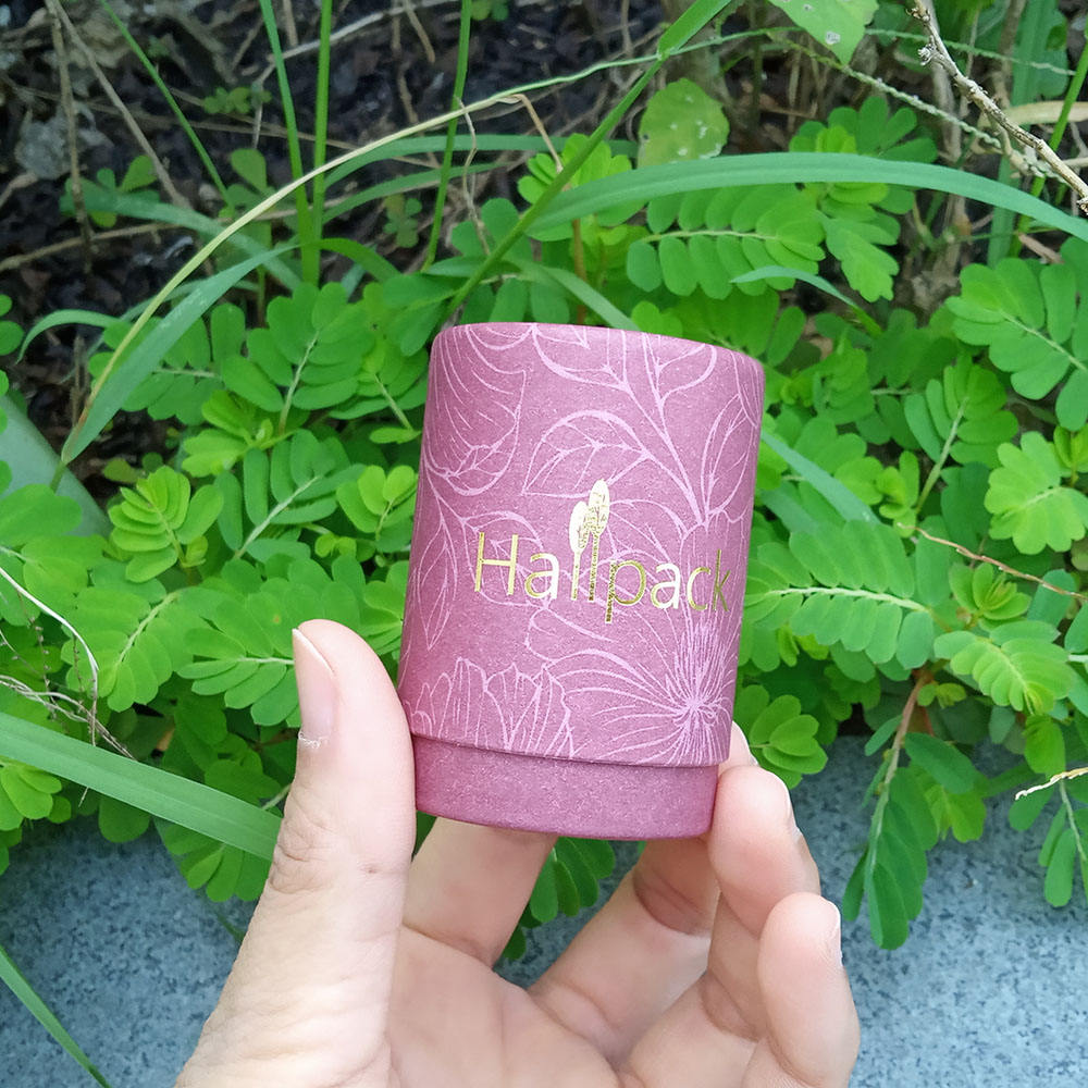 Переработанный 100% цилиндрический картон из крафт-бумаги, черная свеча, чайная бумажная трубка, упаковочная картонная круглая коробка, трубка с нестандартным размером