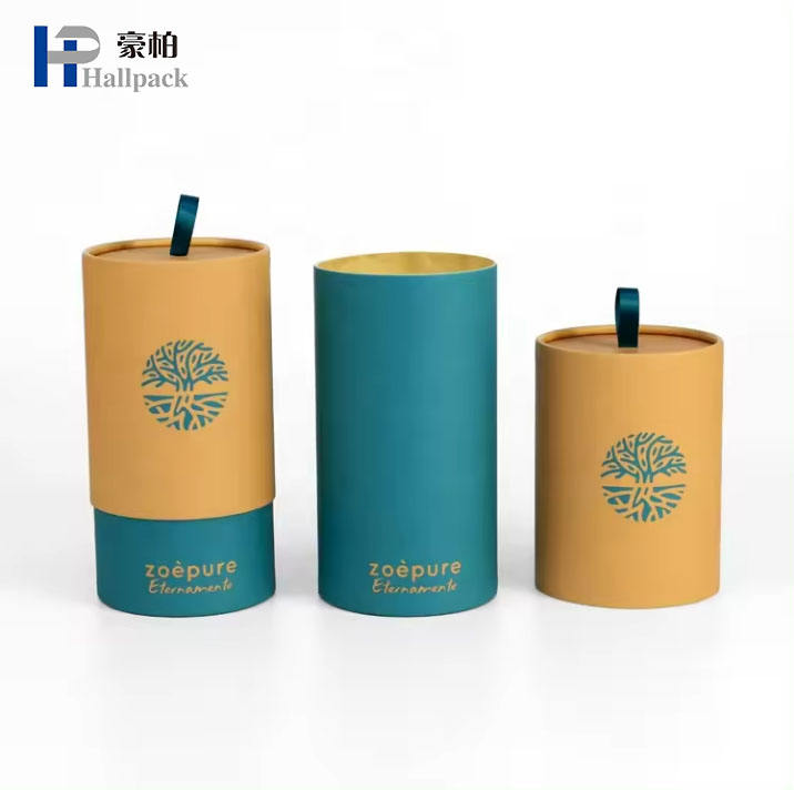 Индивидуальный логотип, 2 шт., бумажный картон, жесткий подарочный набор для хранения свечей, небольшая коробка для туб, бумажная упаковка для свечей для свечей