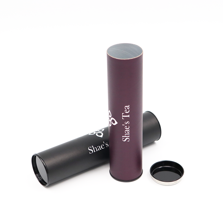 Экологически чистый индивидуальный дизайн, пищевой круглый пакет для трубок с металлической крышкой, картон, упакованный для орехов, кофе, чая