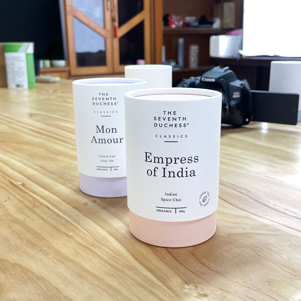 Индивидуальный дизайн, рассыпной чай, кофе, шоколадные бобы, круглый цилиндр, картон, экологически чистая пищевая коробка, упаковка для пищевых бумажных трубок