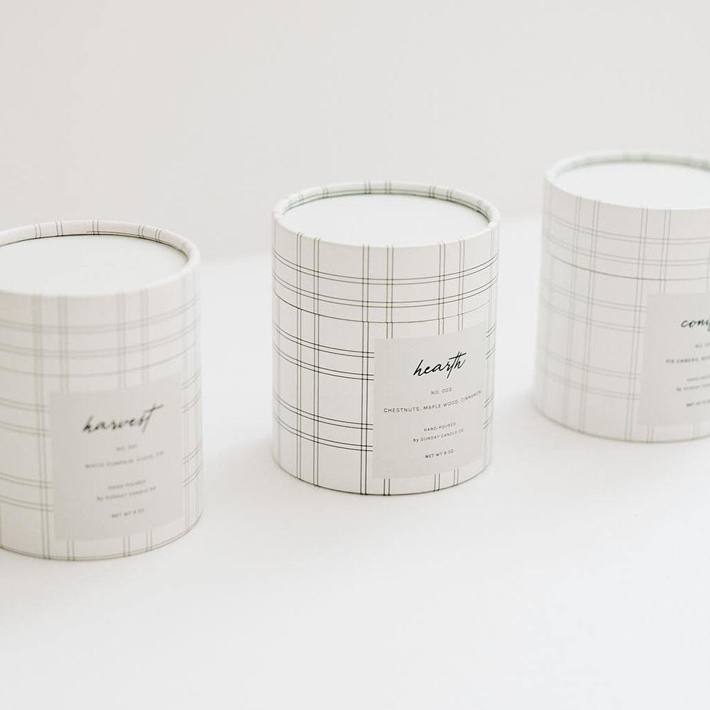 Оптовая индивидуальная печатная упаковка и коробка для бумажной трубки свечи цилиндра с логотипом