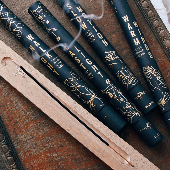 Экологически чистая круглая бумажная туба индивидуального дизайна для благовоний. Биоразлагаемая цилиндрическая упаковка в тубе на заказ.