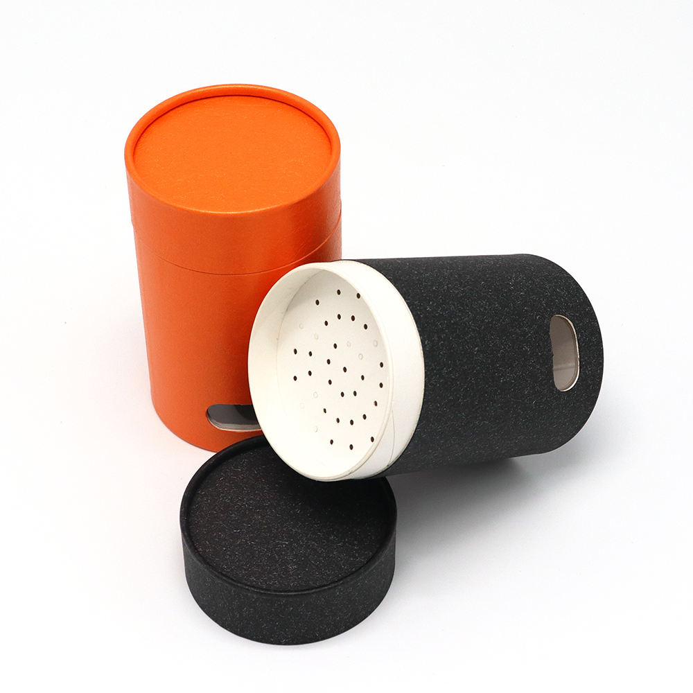 Бумажной просеивающей трубкой сплетенные бумажной текстурой картонные трубки для порошковой еды