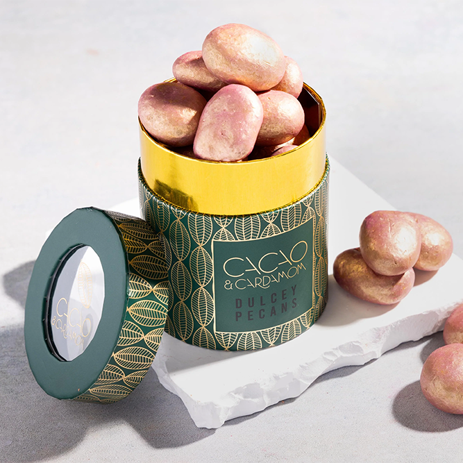 Заводская цена Hallpack Биоразлагаемая туба для кофе Экологичная индивидуальная бумажная туба для шоколадного печенья