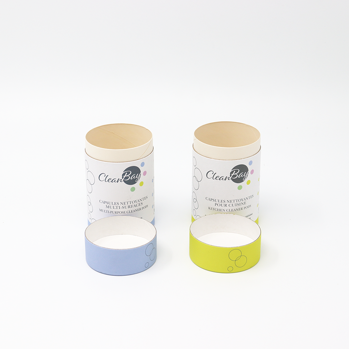 Экологичное очищающее средство на заказ, картонная цилиндрическая коробка, бумажная туба, упаковка для мебели, многоцелевое моющее средство для окон