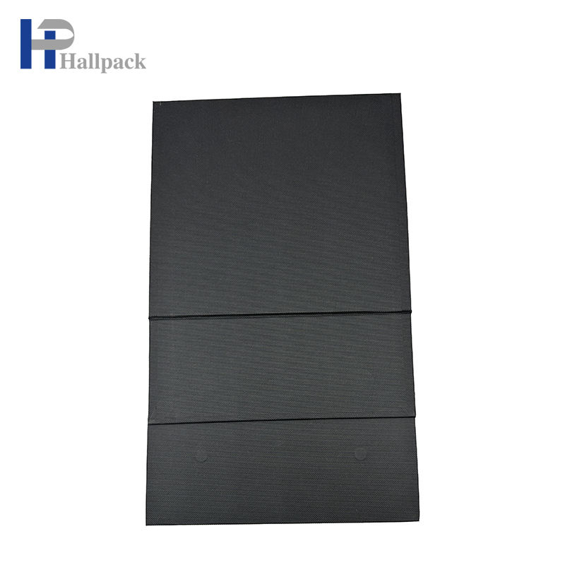 Оптовая печать логотипа, упаковочная бумажная коробка, черная складная картонная бумажная коробка