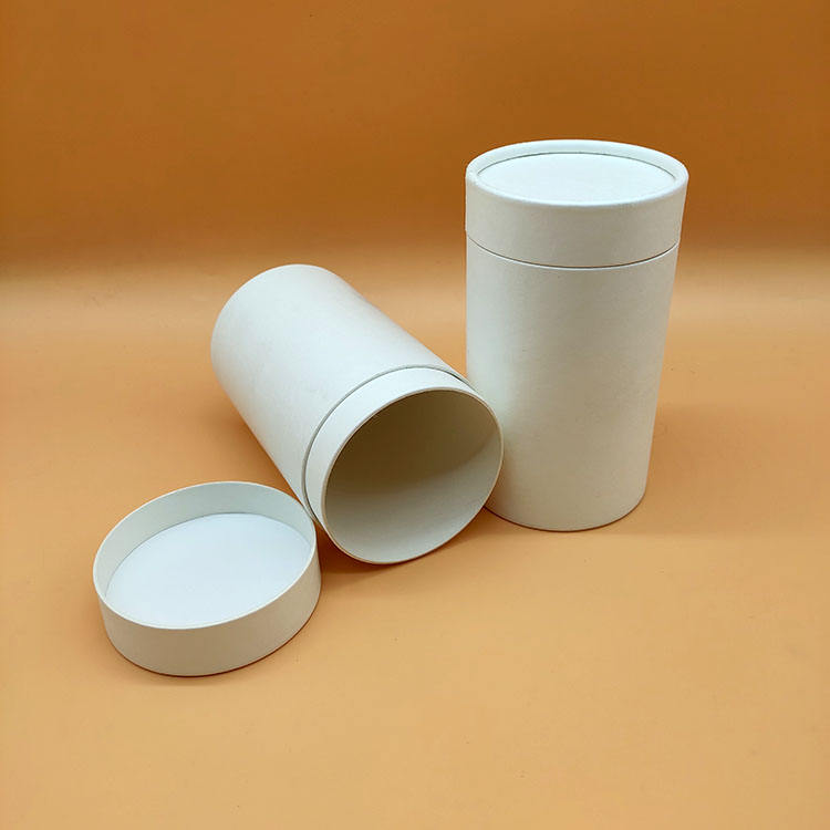 Биоразлагаемые тубы в оригинальной упаковке, картонные тубы из белой бумаги