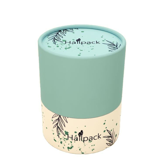 Упаковочные коробки для футболок из переработанного крафт-картона Биоразлагаемая круглая крафт-бумага с тиснением для хранения косметики