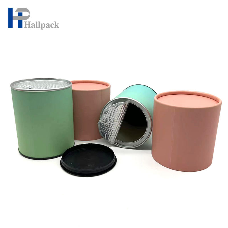 Легкая упаковка бумажной трубки картона Крафт Эко трубки внутренней крышки разрыва бумажная