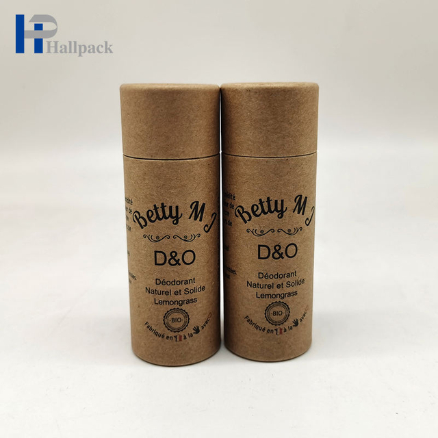 Роскошная печать Крафт-круглая картонная бумажная трубка Пуш-ап бумажная трубка