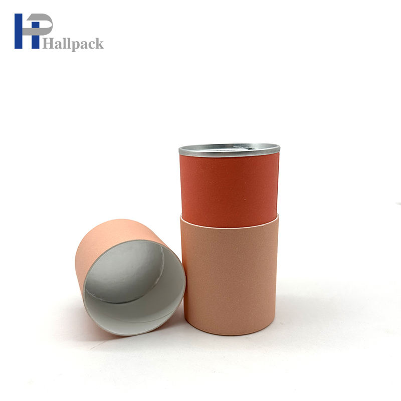 Легко разрываемая внутренняя крышка, бумажные трубки с железным дном, трубка для упаковки пищевых продуктов из переработанного кофе, чая