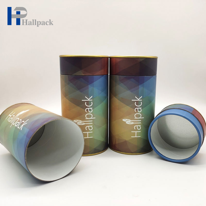 Упаковка трубки картона бумаги Крафт печатания цвета нестандартной конструкции с логотипом